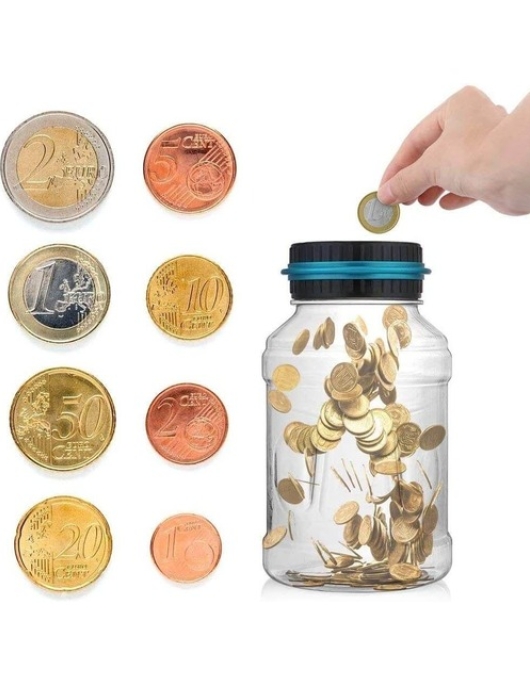 Taupyklė, skaičiuojanti Euro monetas
