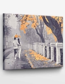 Tapyba pagal skaičius Rudens pasivaikščiojimas 40x50 cm