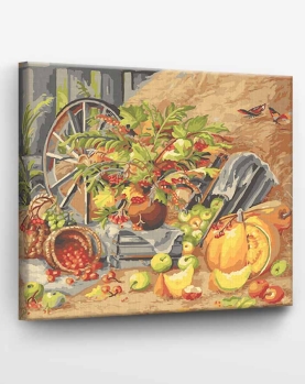 Tapyba pagal skaičius Turtingas ruduo 40x50 cm