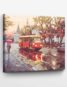 Tapyba pagal skaičius Tramvajus lietuje 40x50 cm
