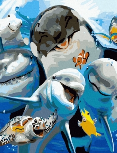 Tapyba pagal skaičius Jūros broliai 40x50 cm