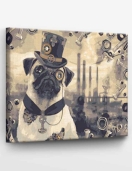 Tapyba pagal skaičius Ponas Puodelis Steam Punk stiliaus 40x50 cm