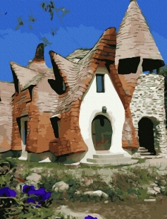 Tapyba pagal skaičius Molio pilis Pasakų slėnyje 40x50 cm