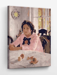 Tapyba pagal skaičius Mergina su persikais 40x50 cm