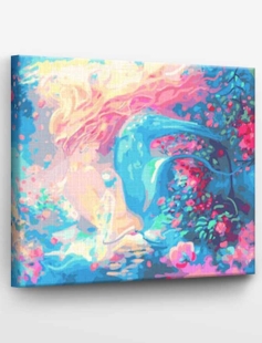 Tapyba pagal skaičius Spalvota mergina 40x50 cm