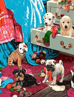 Tapyba pagal skaičius Kol tu miegojai 40x50 cm