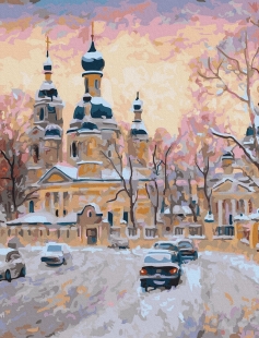 Tapyba pagal skaičius Trejybės bažnyčia 40x50 cm