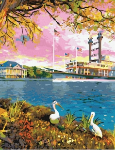 Tapyba pagal skaičius Misisipės karalienė 40x50 cm