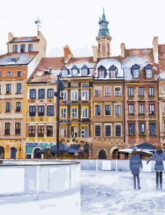 Tapyba pagal skaičius Naujųjų metų aikštė 40x50 cm