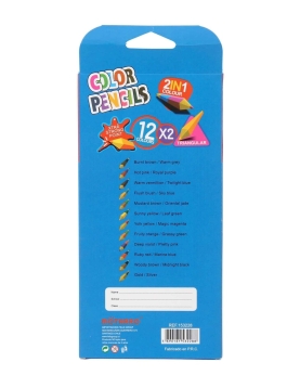 Dvipusiai spalvoti pieštukai Star Color 12=24 \\\\\\\\\\\\\\\