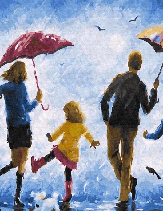 Tapyba pagal skaičius Šeimos linksmybės 40x50 cm