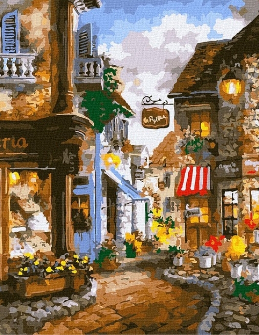 Tapyba pagal skaičius Konditerijos gatvė 40x50 cm