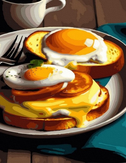 Tapyba pagal skaičius Saulėti pusryčiai 40x50 cm