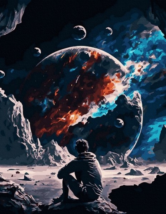 Tapyba pagal skaičius Kosminis svajotojas 40x50 cm