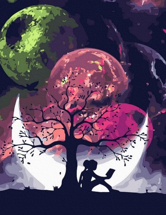 Tapyba pagal skaičius Kosminės svajonės 40x50 cm Tapyba pagal skaičius Kosminės svajonės 40x50 cm