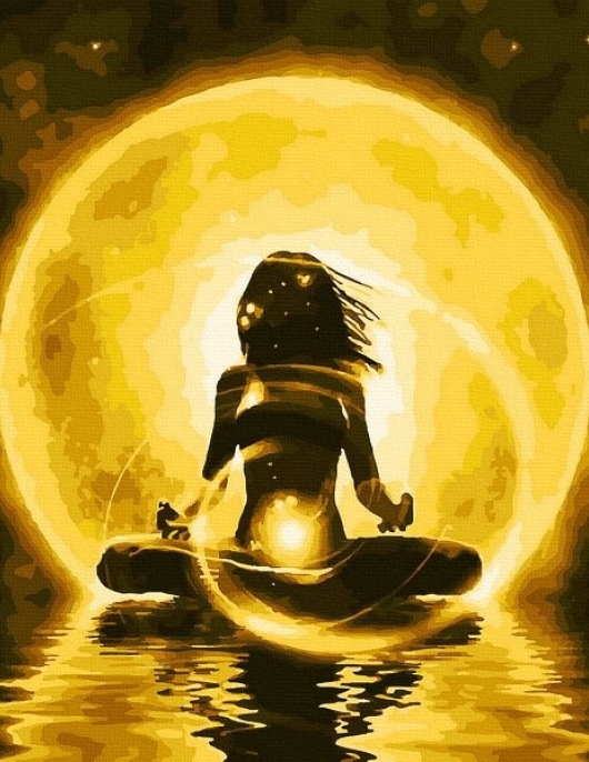 Tapyba pagal skaičius Auksinė meditacija 40x50 cm