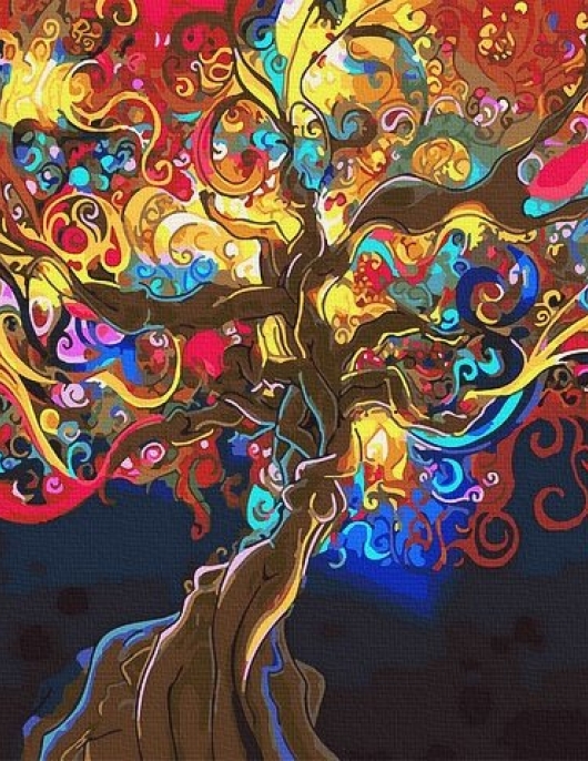 Tapyba pagal skaičius Gyvybingas medis 40x50 cm