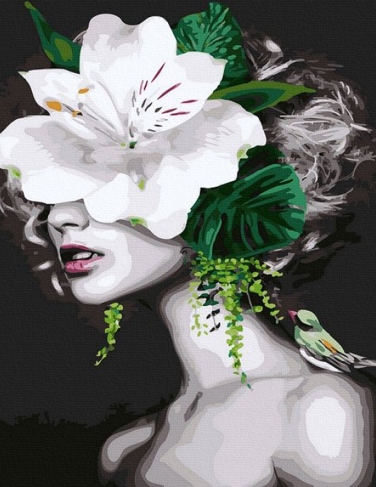 Tapyba pagal skaičius Gėlių portretas 40x50 cm