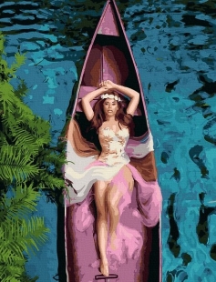 Tapyba pagal skaičius Kanojos atspindys 40x50 cm