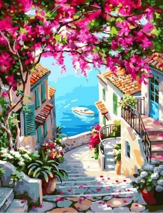 Tapyba pagal skaičius Pakrantės takas 40x50 cm