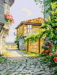 Tapyba pagal skaičius Kaimiška alėja 40x50 cm