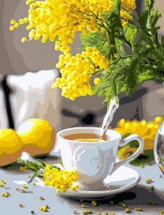 Tapyba pagal skaičius Citrinų arbatos akimirka 40x50 cm