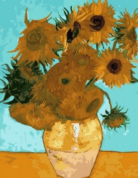 Tapyba pagal skaičius Saulėgrąžų svajonės 40x50 cm