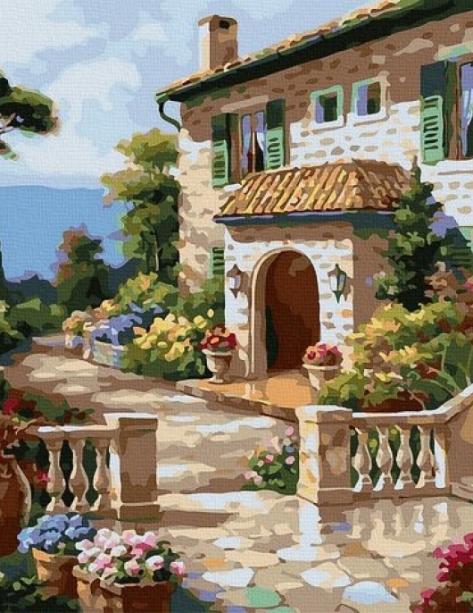 Tapyba pagal skaičius Kaimo dvaras 40x50 cm