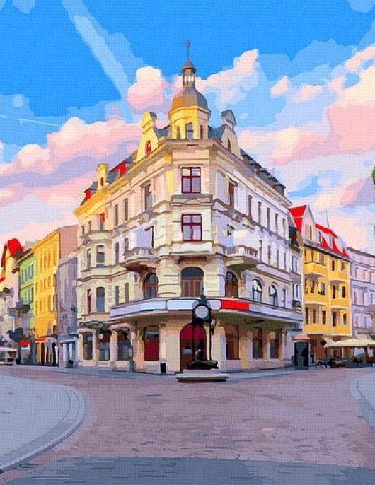 Tapyba pagal skaičius Miesto aikštė 40x50 cm