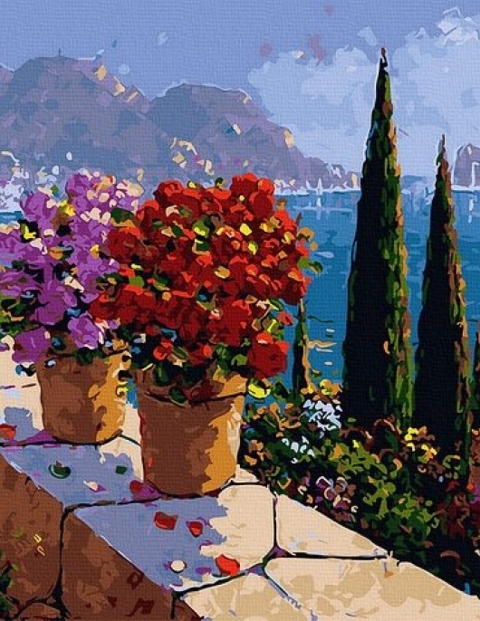 Tapyba pagal skaičius Sodo terasa 40x50 cm