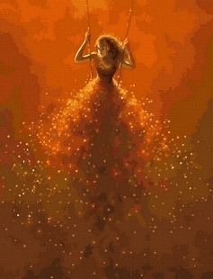 Tapyba pagal skaičius Auksinės sūpynės 40x50 cm