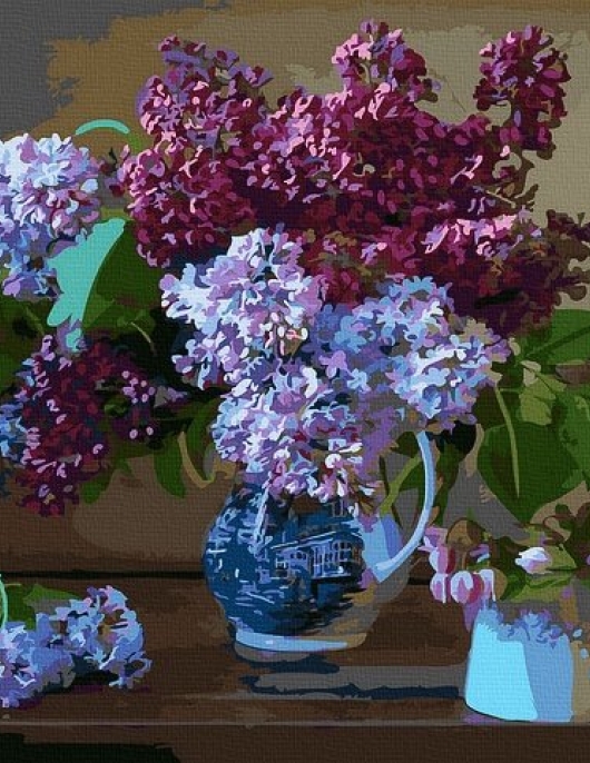 Tapyba pagal skaičius Alyva vazoje 40x50 cm