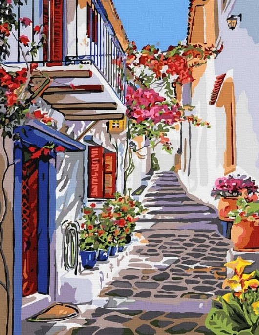 Tapyba pagal skaičius Graikijos alėja 40x50 cm