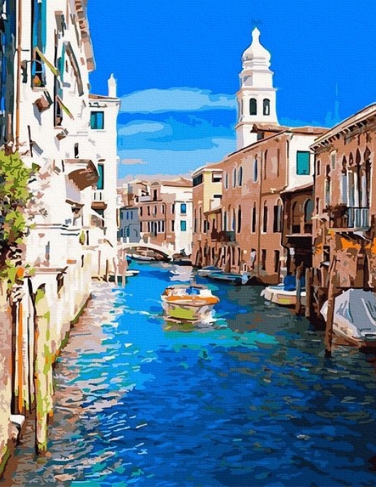 Tapyba pagal skaičius Venecijos kanalas 40x50 cm
