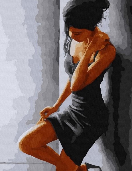Tapyba pagal skaičius Siluetas Elegancija 40x50 cm