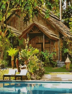 Tapyba pagal skaičius Tropical Retreat 40x50 cm