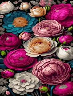 Tapyba pagal skaičius Vešlus sodas 40x50 cm