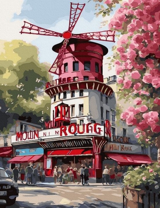 Tapyba pagal skaičius Mulen Ružas 40x50 cm