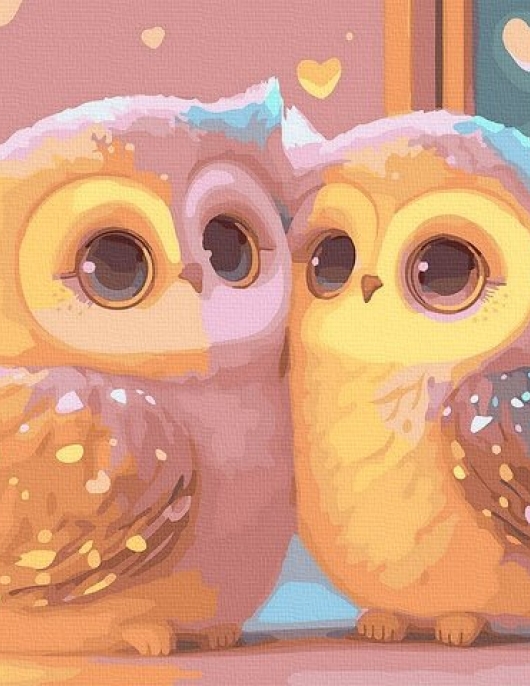 Tapyba pagal skaičius Mylinčios Pelėdos 40x50 cm