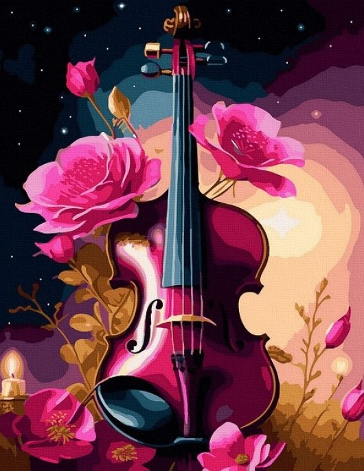 Tapyba pagal skaičius Gėlių melodija 40x50 cm