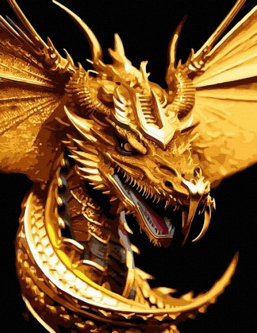 Tapyba pagal skaičius Auksinė didenybė 40x50 cm