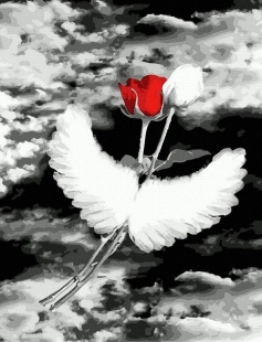 Tapyba pagal skaičius Meilės sparnai 40x50 cm