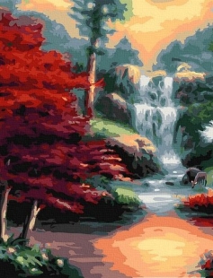 Tapyba pagal skaičius Ramūs kriokliai 40x50 cm