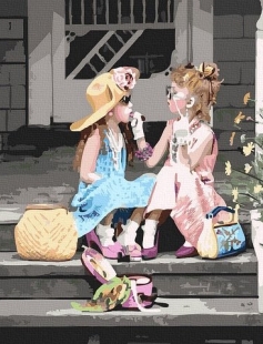 Tapyba pagal skaičius Vaikystės draugai 40x50 cm