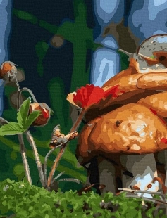 Tapyba pagal skaičius Miško grybai 40x50 cm