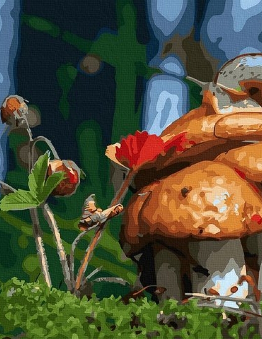 Tapyba pagal skaičius Miško grybai 40x50 cm