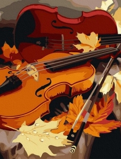 Tapyba pagal skaičius Rudens smuikas 40x50 cm