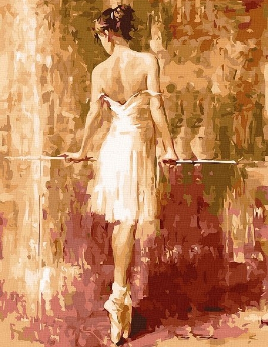 Tapyba pagal skaičius Baleto šokėja 30x40 cm
