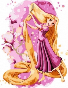 Tapyba pagal skaičius Rapunzelis 20x30 cm