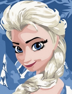 Tapyba pagal skaičius Elzos portretas 20x20 cm